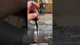 Pipe Welding | Measuring Hi Low internal misalignment | Pipe-fitting #shorts