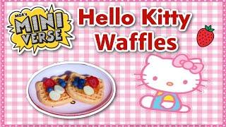 Hello Kitty Miniverse! Making Waffles from this NEW Series!