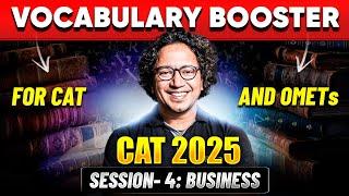 Vocabulary Booster for CAT | Business Related words | Session 4 with Abhishek Leela Pandey