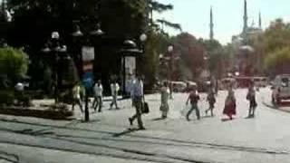 Istanbul street during morning prayers