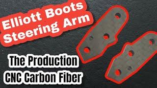 CNC Carbon Fiber  Cutting And Milling In Water RC Cars Production of  Elliott Boots Steering Arm