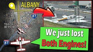 Pilot Lands on Thruway after BOTH ENGINES FAIL in Icing Conditions!