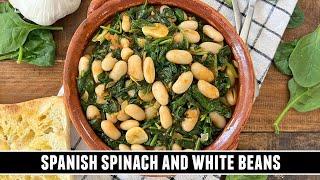 Spanish Spinach and White Beans | Heart-Healthy & Packed with Goodness