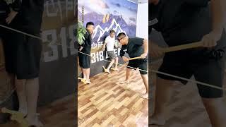 Screaming Chicken Blindfolded BeatingMan Challenge Jackie Chan Ruler Bat Bli...  #vikramcomedyvideo
