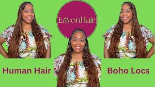 Individual Crochet Boho Locs with Human Body Wave Hair Ft. Eayon Hair