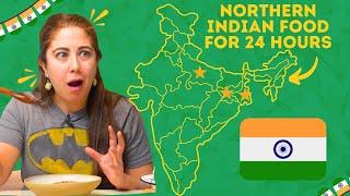 Eating Only NORTHERN INDIAN Food for 24 Hours!