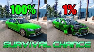 Realistic Survival Chance Crashes #28 | BeamNG.drive