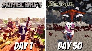 I BECAME GOJOKUNA! 50 DAYS JUJUTSU KAISEN MINECRAFT GOJO AS SUKUNA'S VESSEL