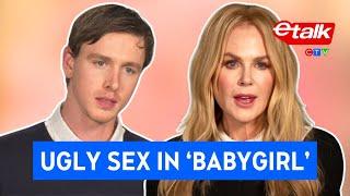 Nicole Kidman & Harris Dickinson on filming "ugly" intimate scenes | 'Babygirl' Interview