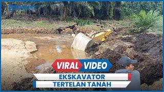 Detik-detik Ekskavator Tertelan Tanah Akibat Likuifaksi di Sulawesi