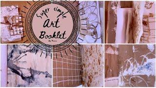 how to make an art booklet with mixed media papers