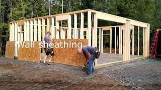 Building a Gambrel garage stage 1