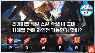 [케일 리메이크] 드디어 Q W E R 스킬 확정 및 에테르 스킨 일러 등장!!!