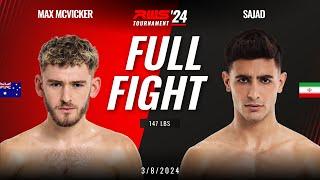 Full Fight l Max McVicker MuayU vs Sajad Venum Muay Thai I RWS
