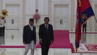 Nepal’s Prime Minister K  P  Sharma Oli meet Hun Sen 2019 05 13