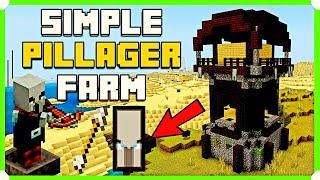 How To Build A Super Easy Pillager Outpost Farm in Minecraft Bedrock Edition