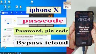 Iphone X passcode unlock Bypass icloud when password - pin code forgot - Gsm hung vu.