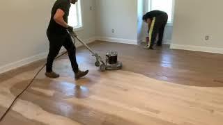 Applying Wheater Oak Color Stain Duraseal over Red Oak hardwood  flooring