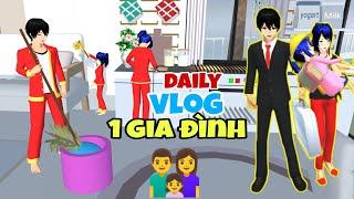 daily vlog|| Cuộc sống 1 Gia Đình ‍‍ SAKURA school simulator Tiểu Linh fl