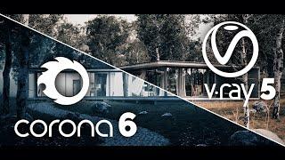 V-Ray 5 vs Corona 6 for 3ds Max | Comparison of the Newest Versions