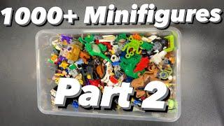 10 Lbs 1000+ LEGO Minifigure Haul Part 2