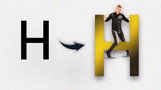 H Letter Portrait in Photoshop | Photoshop tutorial | Anam Graphics