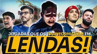 JOGADAS LENDARIAS que TRANSFORMARAM FALLEN, FER, COLDZERA, TACO e FNX em LENDAS do CSGO