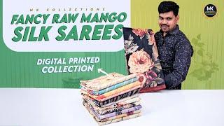 Latest Fancy Mango Saree With Digital Print | MK Collections | #silksarees #sarees #mkcollections