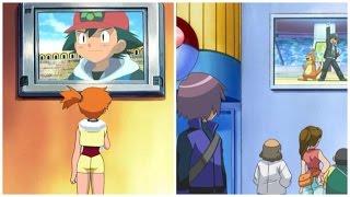 Misty watches Ash on TV (plus others)