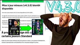 Nouveautés sur la mise à jour v4.3.0 une mise à jour mineure sur Efootball 2025 #football (en wolof)