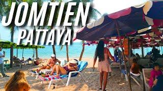 [4K] Walk along Jomtien Beach, Pattaya today, Thailand 2024