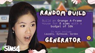Using a Random Build Generator to Decides my Build *crying* | The Sims 4 Build Challenge 