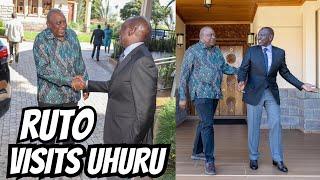 WHAT A MOMENT!! President Ruto visits Former President Uhuru Kenyatta at his home in Gatundu!!