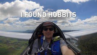 300km Triangle Glider Flight Low Over Hobbiton