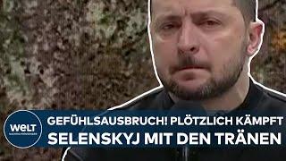 WOLODYMYR SELENSKYJ: Gefühlsausbruch! Plötzlich kämpft der Präsident der Ukraine mit den Tränen