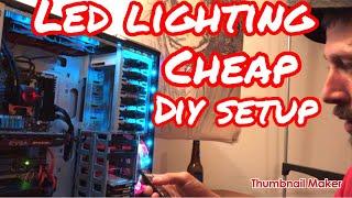 DIY LED PC LIGHTING FOR COMPUTER CASE - *CHEAP*