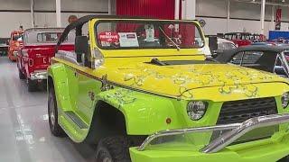Brad Jones picks a classic car for Cindy Farmer
