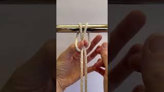 How to Tie a Lark’s Head Knot in Macrame #macrametutorial