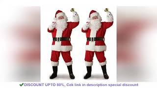 Santa Claus Clothes Christmas Men Adult Christmas Cosplay Costume Christmas Santa Claus Co