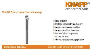 KNAPP WALCO® Pipe | Système d'ancrage | positionnement de murs | pied poteau | ossature bois - CLT