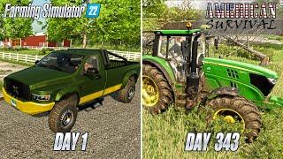 Starting A Farm With $0 And An Old Truck on Stone Valley (Part 2) | Farming Simulator 22 Supercut