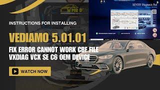 Fix Error Cannot Work CBF File On Vediamo | VXDIAG VCX SE C6 OEM Device