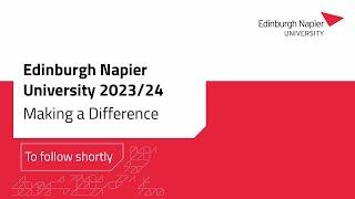 2024: A Year of Difference Making | Edinburgh Napier University