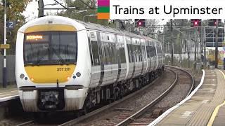 London Underground, Overground And c2c Trains At Upminster