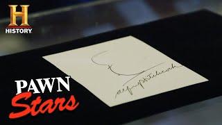 Pawn Stars: Autographed Alfred Hitchcock Self-Portrait (Season 16) | History