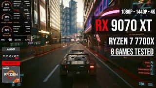 RX 9070 XT - Tested in 8 Games | 1080p | 1440p | 4k | Benchmark