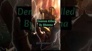 Demons killed by bheema #demons #bheema #mahabharat