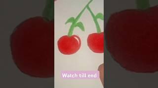 I love you cherry | watch till end colouring short #shorts #cherry #fruits #shortsfeed