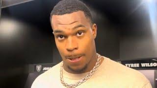 TYREE WILSON AFTER RAIDERS BEAT BROWNS; TALKS STEPPING UP WITH MAXX CROSBY OUT FOR RAIDERS WIN