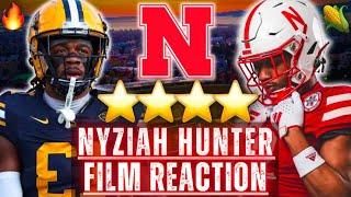 Nebraska's NEWEST WR IS SPECIAL️| Nyziah Hunter FILM REACTION | Husker Football Portal